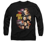 St Original The Classic Crew Mens Long Sleeve T Shirt, Black, Medium