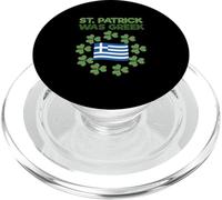 St. Paddy’s Day Greek Irish Funny St Patrick Was Greek PopSockets PopGrip for MagSafe