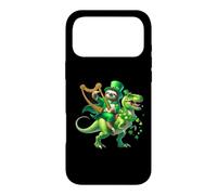St Paddys Day Sloth Riding A T-rex Dinosaur Funny Art Case for iPhone 17 Pro Max
