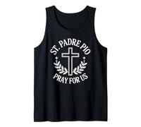 St. Padre Pio Pray for Us Catholic Saint Tank Top