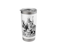 St Patrick Catholic Saint Patricks Day Snakes Ireland Stainless Steel Insulated Tumbler