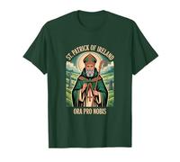 St Patrick of Ireland Ora Pro Nobis Catholic Prayer T-Shirt