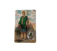 St Patrick Prayer Card and Medal Multicolour Credit Card Size Laminated