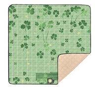 St. Patrick′s Day Cute Foldable Baby Gym & Activity Mat for Floor Waterproof Baby Kick Crawling Mat for Babies Infants Toddlers, 50'' x 50''