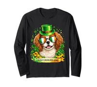 St Patrick’s Day Irish Cavalier King Charles Spaniel Lucky Long Sleeve T-Shirt