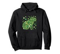 St Patrick’s Day Irish Luck Capybara Shamrock Paddy’s Day Pullover Hoodie
