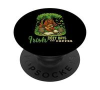 St Patrick’s Day Irish Setter Cozy Music Art PopSockets Adhesive PopGrip