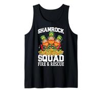 St Patrick’s Day Shamrock Squad Fire Rescue Leprechaun Tank Top