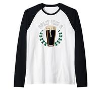 St. Patrick’s Day Split The G Ireland Raglan Baseball Tee