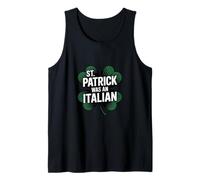St Patrick was Italian Funny Humor History Tank Top