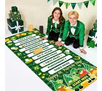 St. Patrick's Can Rolling Game Props St. Patrick's Day Party Games Roll The Can Challenge Raffle Set for Irish Shamrock Home School Gatherings Activities Gifts Indoor Outdoor Holiday Prizes Supplies