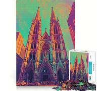 St Patricks Cathedral NY 1000 Piece Jigsaw Puzzle for Adults Think Smart Toy Indoor Fun Smooth Cut Santa Wish Pick 50x75cm