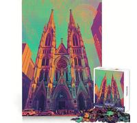 St Patricks Cathedral NY 1000 Piece Jigsaw Puzzle for Adults Think Smart Toy Indoor Fun Smooth Cut Santa Wish Pick 50x75cm