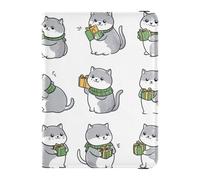 St.Patrick's Cats Green Leather Passport Holder for Travel Large Capacity Ticket Holder for Men Trip Must Haves Accessories