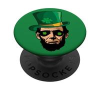 St Patricks Day Abe Lincoln PopSockets Adhesive PopGrip
