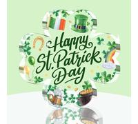 St Patricks Day Accessories Acrylic Tabletop Ornament Four Leaf Clover Decorations Irish Blessing Sign Leprechaun Hat Rainbow Festive Icons friends Husband Wife Brother St Patricks Day Decorations