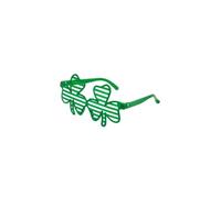 St Patricks Day Accessories Sunglasses Plastic Green Glasses For St Patricks Party Decorations Event Dress for Women Long Sleeve (Green, 16x8cm)