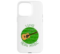 St Patrick's Day Acoustic Guitar, I Love Irish Music Case for iPhone 15 Pro Max