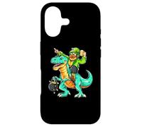 St. Patrick's Day Beer Drinking Leprechaun Riding A T-Rex Case for iPhone 17