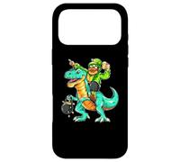 St. Patrick's Day Beer Drinking Leprechaun Riding A T-Rex Case for iPhone 17 Pro Max