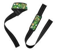 St. Patrick's Day Beer Harp Lift Straps 26" Power Workouts Working Out Gym Accessories for Weightlifting, Gym, Deadlift,