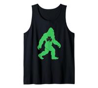 St Patricks Day Bigfoot Lucky Shamrock Green Sasquatch Funny Tank Top