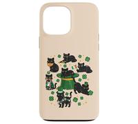 St Patricks Day Black Cats Saint Paddys Kitten Women Men Kid Case for iPhone 13 Pro Max