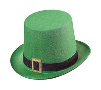 St Patrick's Day Bucket Hat | St Patrick's Day Hat, St Patrick's Day Hat, Top Hat, Irish Velvet Top Hat Green Leprechaun, Dres