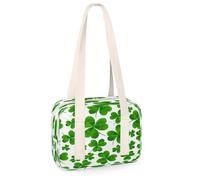 St. Patrick's Day Clover Small Sports Duffel Bags Clover Print Mini Gym Bag Lightweight Casual Tote Travel Sports Organizer Bag for Kids Girls Boys Women Men