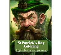 St Patricks Day Coloring book for adults with Leprechauns and Gnomes