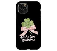 St Patricks Day Coquette Bow Shamrock Lucky Girl Syndrome Case for iPhone 11 Pro
