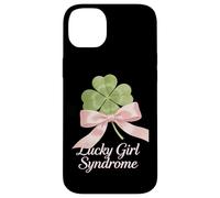 St Patricks Day Coquette Bow Shamrock Lucky Girl Syndrome Case for iPhone 14 Plus