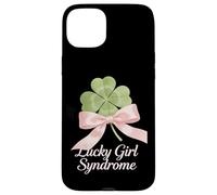 St Patricks Day Coquette Bow Shamrock Lucky Girl Syndrome Case for iPhone 15 Plus