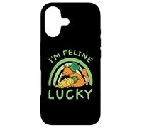 St. Patricks Day Cute Leprechaun Irish Cat I'm Feline Lucky Case for iPhone 17