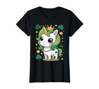 St Patricks Day Cute Unicorn Kawaii Lepricorn Shamrocks T-Shirt