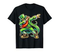 St Patricks Day Dabbing Leprechaun Boys Girls Men Dab Dance T-Shirt