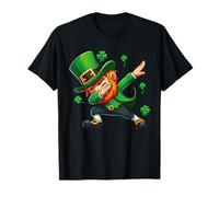 St Patricks Day Dabbing Leprechaun Boys Girls Men Dab Dance T-Shirt