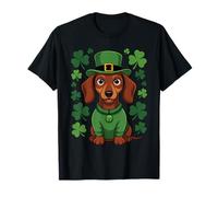 St Patricks Day Dachshund Weiner Dog Shamrock T-Shirt