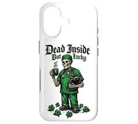 St Patricks Day Dead Inside But Lucky Doctor Skeleton Nurse Case for iPhone 17