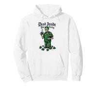 St Patricks Day Dead Inside But Lucky Doctor Skeleton Nurse Pullover Hoodie