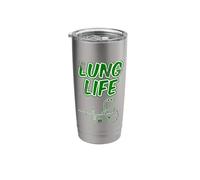 St Patricks Day Doctor Respiratory Lung Life Stainless Steel Insulated Tumbler