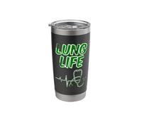 St Patricks Day Doctor Respiratory Lung Life Stainless Steel Insulated Tumbler
