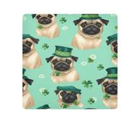 St. Patrick's Day Dogs3 Camera Wrap Cloth, Squares Magic Self-Adhesive Cloth for Lens Camera Anti-Scratch Lens Protector Makeup Wrap Cloth Bag 21.7" x 21.7"