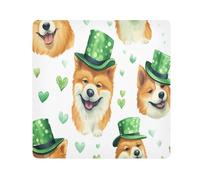 St. Patrick's Day Dogs5 Camera Wrap Cloth, Squares Magic Self-Adhesive Cloth for Lens Camera Anti-Scratch Lens Protector Makeup Wrap Cloth Bag 21.7" x 21.7"