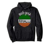 St Patrick's Day Drinking Meme Retro Sunset Irish Yoga Pullover Hoodie
