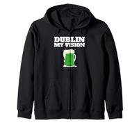 St Patrick's Day Dublin my Vision Zip Hoodie
