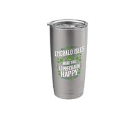 St Patricks Day Emerald Isles Make This Leprechaun Happy Stainless Steel Insulated Tumbler