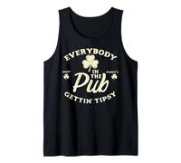 St Patricks Day Everybody in The Pub Saint Paddys Women Men Tank Top