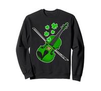 St Patricks Day Fiddle Violin Fiddler Irish Musician Sweatshirt