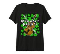 St Patricks Day Fiddle Violin Fiddler Violinist Musician Premium T-Shirt
